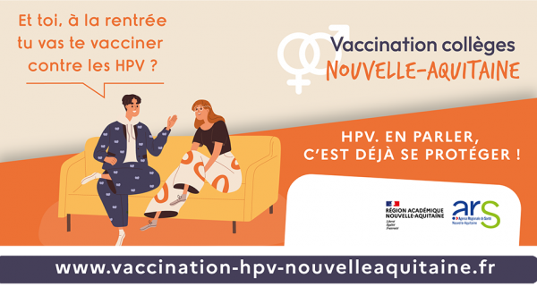 et toi à la rentrée tu vas te vacciner contre les HPV ? vaccination collèges Nouvelle-Aquitaine